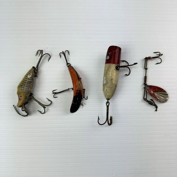 Vintage Fishing Lure Lot Of 4 - Picture 11 of 11
